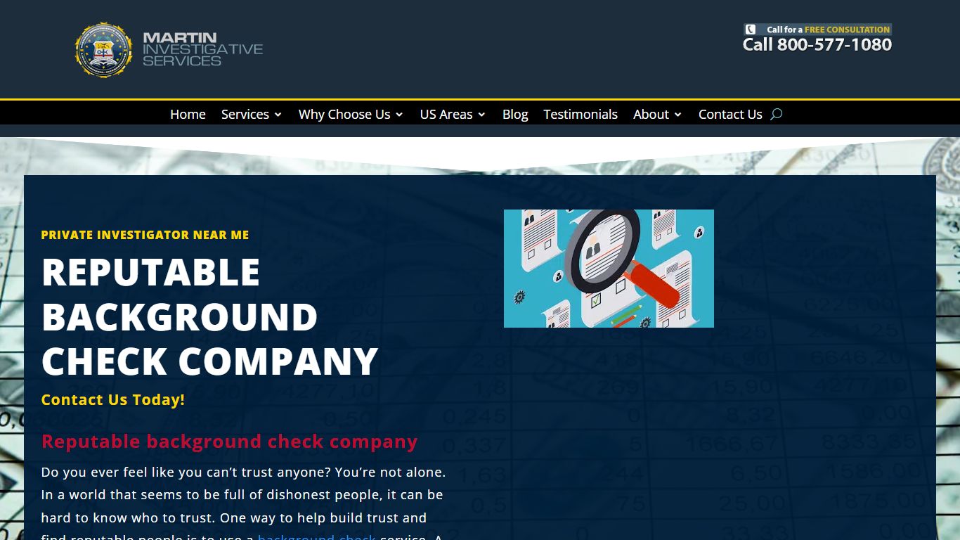 Reputable Background Check Company - martinpi.com